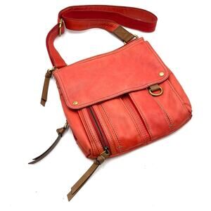 FOSSIL MORGAN Vintage leather crossbody handbag